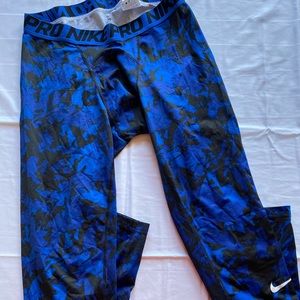 Blue Nike Compression Pants